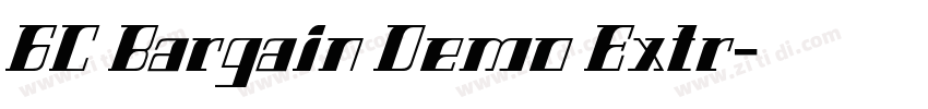 GC Bargain Demo Extr字体转换